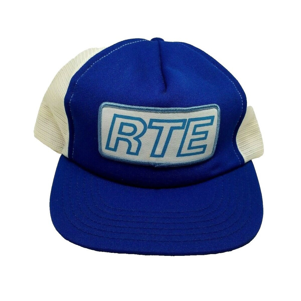 Vintage Snapback Trucker Hat Mesh Cap Patch MADE in Las Vegas NV USA  R.T.E.